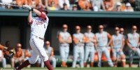 Junior catcher Eric Smith (above) hit 3-for-5 and scored a run in the Cardinal's 5-2 victory over the Huskies in the series-opener on Thursday night in Seattle, Washington. (MEHMET INONU/The Stanford Daily)