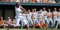Stanford first baseman Brian Ragira went off on Monday, going 5-for-6 with five RBI in the Cardinal's 19-6 demolition of Cal. (MEHMET INONU/The Stanford Daily)