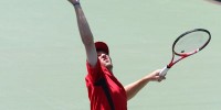 Senior Bradley Klahn was the only Stanford player to win a match this weekend, beating Clay Thompson 6-4, 6-4 at the No. 1 spot on Sunday. By that point, however, the Cardinal had already dropped each of its five other singles matches, as well as the three doubles sets. (KOR VANG/The Stanford Daily)