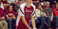 Senior setter Evan Barry (above) the No. 3 Stanford men’s volleyball team are carrying a five-match winning streak into the MPSF tournament. The Cardinal will host No. 7 seed Pepperdine on Saturday night to kick off the conference tourney. (/The Stanford Daily)