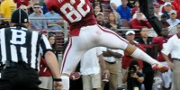 Tight end Coby Fleener may be transitioning to the NFL next season, but he'll have his fair share of familiar faces around the Colts' compound in first-overall pick quarterback Andrew Luck and free-agent receiver Griff Whalen. In total, 12 Stanford players were taken by NFL teams this weekend, with four being chosen in the first two rounds of the draft. (MICHAEL LIU/The Stanford Daily)