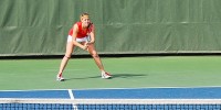 Nicole Gibbs (above) shined for Stanford at the Pac-12 championships, winning the inaugural singles title in dominant fashion. (MADELINE SIDES/The Stanford Daily)