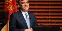 Abdullah Gul, president of Turkey, spoke Wednesday afternoon in Cemex Auditorium on leadership traits and skills. He also addressed the ascendancy of Turkey within the Middle East and identified social media and technology as forces for the 21st century. (IAN GARCIA-DOTY/The Stanford Daily)