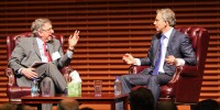GSB Dean Saloner and former British Prime Minister Tony Blair discuss the African Governance Initiative (AGI)