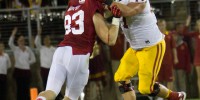 Stanford's defense had its way with Cal's offense all afternoon long as the Cardinal retained the Axe with a dominating 21-3 victory in the 115th Big Game (SIMON WARBY/The Stanford Daily).