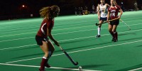 The No. 11 Stanford field hockey team is 0-11 in the NCAA Tournament, and will be hard-pressed to reverse those fortunes against top-ranked North Carolina tomorrow. But head coach Tara Danielson is confident. "I think we are right on track for the expectations of the program," she said. (VERONICA CRUZ/The Stanford Daily)