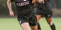 Alex Doll (24) scored just seven minutes into the match as Stanford rolled to a comfortable 3-0 win over Idaho State (SIMON WARBY/The Stanford Daily).