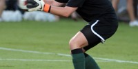 Junior goalkeeper Emily Oliver was a clutch performer for Stanford in last year's national title run, and as the Cardinal enters the second round of the postseason she will continue to be a factor between the pipes. (SIMON WARBY/The Stanford Daily)