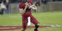 Even All-American quarterback Andrew Luck (12) couldn't overcome the Ducks' team speed, losing to Oregon two out of three times. Can Kevin Hogan? (Stanford Daily File Photo).
