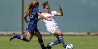 Senior defender Alina Garciamendez was one of two Cardinal first-team All-Americans, as voted on by the National Soccer Coaches Association of America. (SIMON WARBY/The Stanford Daily)