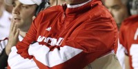 Reports have Wisconsin coach Bret Bielema headed to take the top spot at Arkansas, likely ruling him out of coaching the Badgers against Stanford in the Rose Bowl. (Mark Hoffman/Milwaukee Journal Sentinel/MCT)