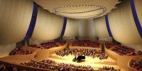 Bing Concert Hall interior.  Rendering by Ennead Architects.