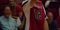 The junior class had a solid showing on the court over the weekend, led by returning starters Brian Cook, Steven Irvin (above) and Eric Mochalski and supported by Denny Falls, Daniel Tublin and Scott Sakaida. (Stanford Daily File Photo)
