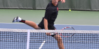 Robert Stineman (above) and his Cardinal teammates will compete in the 124th Annual Pacific Coast Men's Double Championships (MADELINE SIDES/The Stanford Daily)