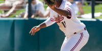 Junior first baseman Brian Ragira, whose nine-game hitting streak ended on Friday, said that the Cardinal's lack of timely hitting and solid defense proved costly in its sweep at the hands of UNLV this weekend. (BOB DREBIN/The Stanford Daily)