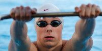 Sophomore David Nolan headlines a Stanford men's swimming team that is looking to bounce back from a second-place Pac-12 finish, the first time it failed to win a conference title in 31 years. (DANI VERNON/StanfordPhoto.com)