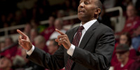 Men's basketball head coach Johnny Dawkins (above) will be back on the Farm next year despite missing out on the NCAA Tournament in each of his first five seasons at the helm of the Cardinal program. (KYLE TERADA/StanfordPhoto.com)