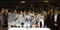 The Stanford women's basketball team captured its seventh straight Pac-12 Tournament title Sunday night in Seattle, edging No. 14 UCLA 51-49. (Courtesy of Stanford Athletics)