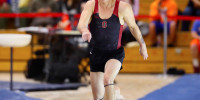 Senior Eddie Penev had one of the best meets of his Stanford career last weekend, setting three season-bests and earning national recognition from the College Gymnastics Association. (HECTOR GARCIA-MOLINA/StanfordPhoto.com)