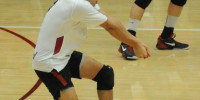 Redshirt sophomore libero Grant Delgado appeared in only two matches before this season, but has settled into his new role nicely, recording 12 digs last weekend. (SIMON WARBY/The Stanford Daily)