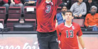 Freshman setter James Shaw (3)