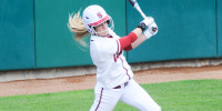 Senior Jenna Rich (pictured) leads Stanford from the plate with 33 RBI and is second on slugging percentage (.524) behind partner in crime, sophomore Cassandra Roulund. (ZETONG LI/The Stanford Daily)
