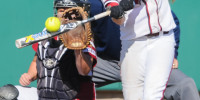 Senior Jenna Rich broke the all-time program record for RBI on Friday night. (SIMON WARBY/The Stanford Daily)