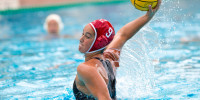 Freshman driver Maggie Steffens was named the Most Valuable Player at the London 2012 Olympic  Games. However, this season her 1.86 goals per game has not quite lived up to the high bar of 3.5 she set last summer. (BOB DREBIN/StanfordPhoto.com)