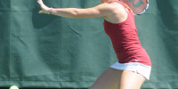 Junior Nicole Gibbs (above) arrived on the Farm just one year after the Cardinal made a surprise run for the NCAA title in 2010. Now as the team's singles No. 1, she will lead the 12th-seed Cardinal in yet another championship bid as an underdog. (IAN GARCIA-DOTY/The Stanford Daily)