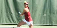 Stanford sophomore Ellen Tsay plays at No. 5 in singles and with senior Stacey Tan is part of the No. 2 doubles pairing.(Stanford Daily File Photo)
