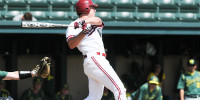 Senior designated hitter Justin Ringo (above) was the only Stanford player to record multiple hits faced with a masterclass performance by Santa Clara pitcher Tommy Nance. The Broncos did not give up a single run.(Stanford Daily File Photo)